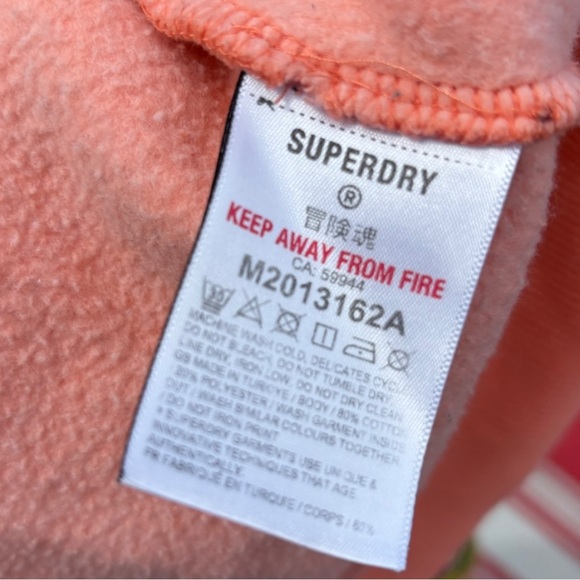 Superdry Moto Motorcyle Retro Graphic Sweatshirt Orange Crewneck Size Small - Picture 7 of 7